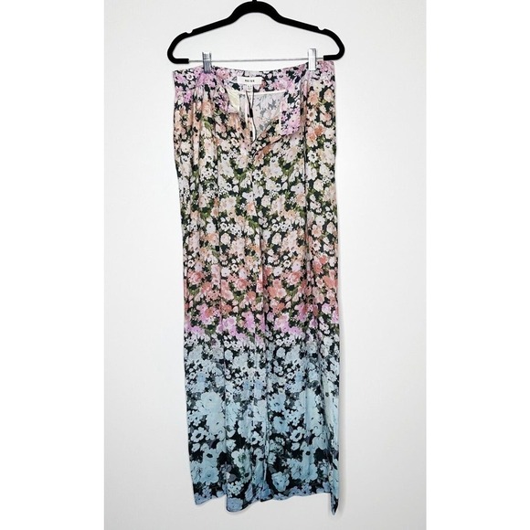 NEW Reiss Serena Ombré Floral Print Wide Leg Trousers Pants Women's Multi Size 8 - Picture 3 of 7